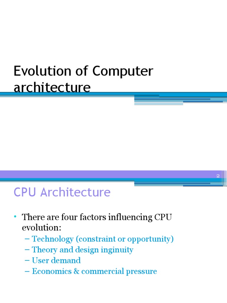 Evolution of CPU Architecture | PDF | Central Processing Unit ...