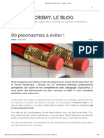 80 Pléonasmes À Éviter ! - Scribay, Le Blog