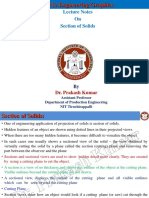 Section & Intersection of Solid