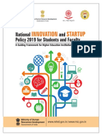 MHRD National Startup Policy 2019