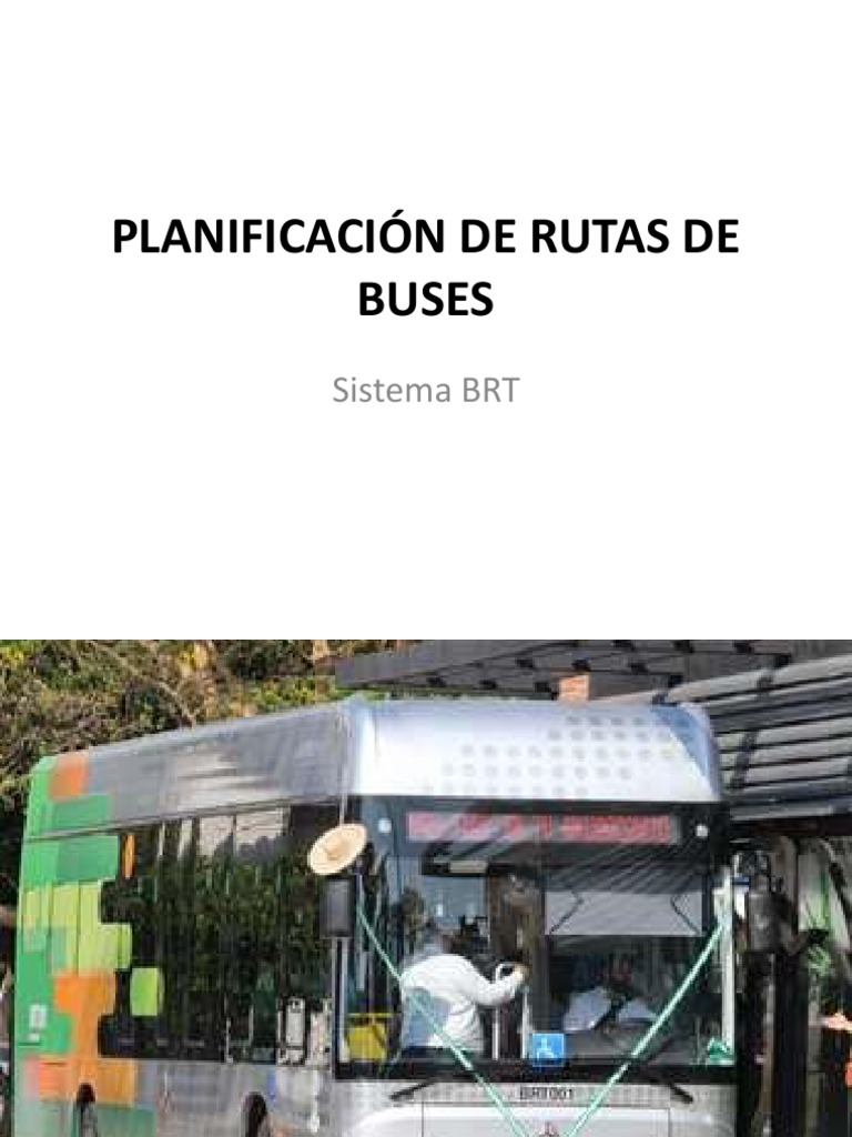 Planificación de Rutas de Buses BRT | PDF | Calle | Transporte