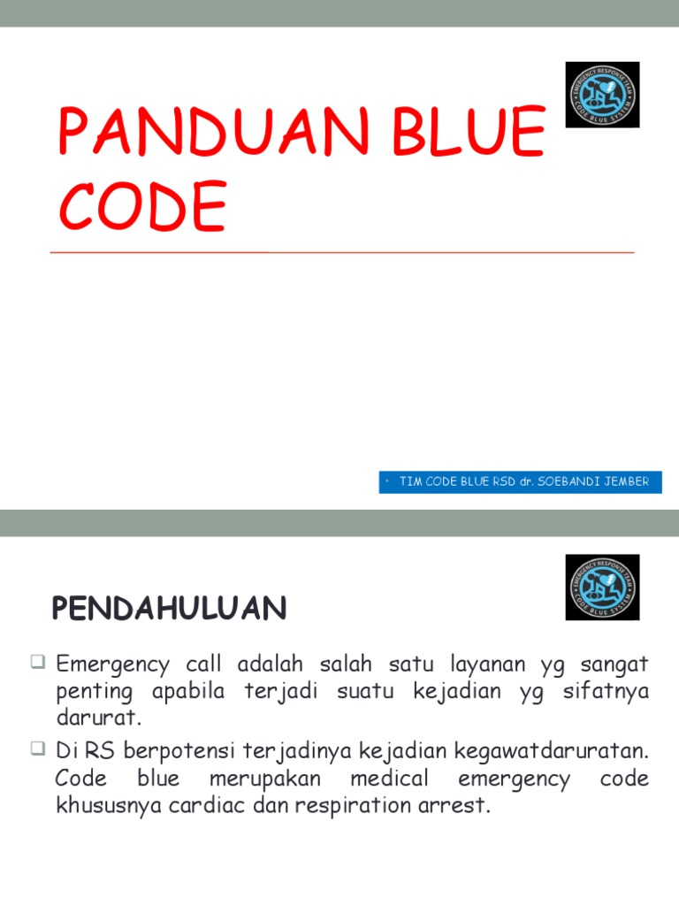 Panduan Code Blue Komed | PDF | Pengembangan Diri | Kesehatan Holistik
