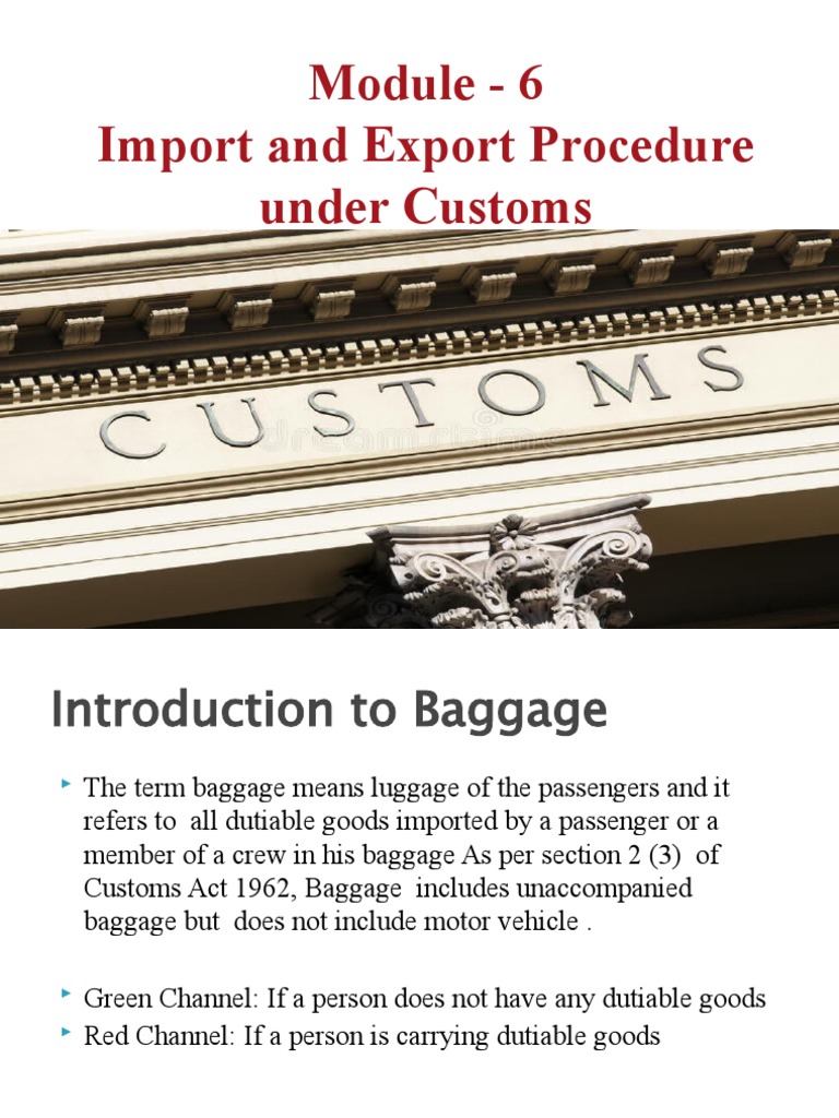 Guidelines for DutyFree Importation of Personal Belongings and Household Items Under Indian