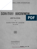 CONSTANTIN LOGHIN-Antologie de Scriitori Bucovineni