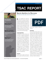 Tsac Report: Sports Nutrition For Recovery