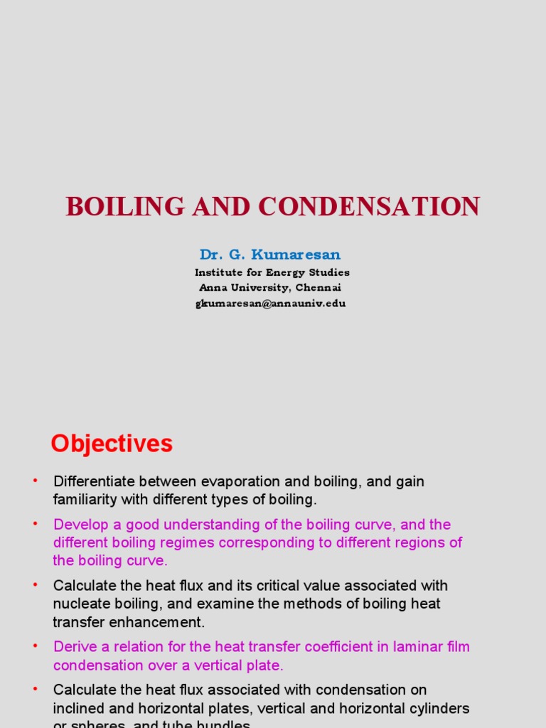 Boiling and Condensation Heat Transfer | PDF | Boiling | Heat Transfer
