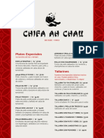 Carta Chifa Ah Chau 2021