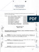 Resolution No. 95 S. 2019 - Requesting the DENR-RO1 Thu Carlito M. Tuballa, To Donate Logs or Flitches of Acacia Tree