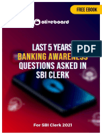 Previous Year Banking Awareness Questions SBI Clerk