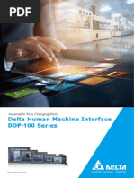 Delta Human Machine Interface DOP-100 Series: Automation For A Changing World