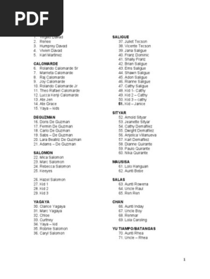 Guest List
