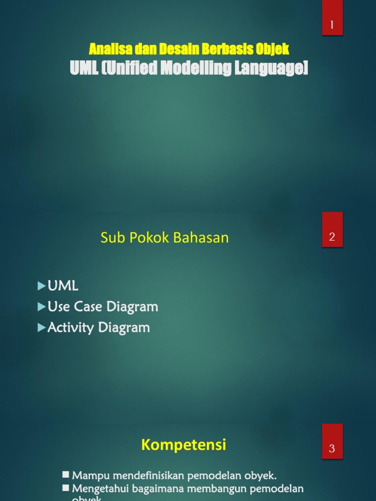 Analisis dan Desain UML untuk Pemodelan Objek | PDF | Teknologi & Rekayasa