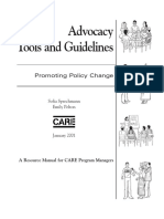 CARE Advocacy Guidelines