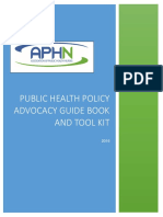 APHN Public Health Policy Advocacy Guide Book and Tool Kit 2016