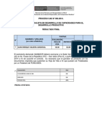 Proceso CAS 060-2014 FONCODES -Juan Enrique Valdera 