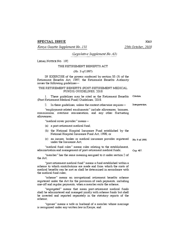 Post-Retirement Medical Fund Guidelines | PDF | Board Of Directors ...