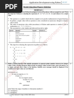 Model Question Papers Solution