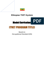 (Tvet Program Title) : Model Curriculum