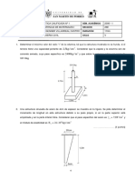 Evaluación práctica de resistencia de materiales