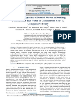 The Cost and Quality of Bottled Water in Refilling Stations and Tap Water in Cabanatuan City: A Comparative Study