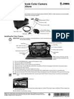 MP7000 Scanner Scale Color Camera Installation Instructions