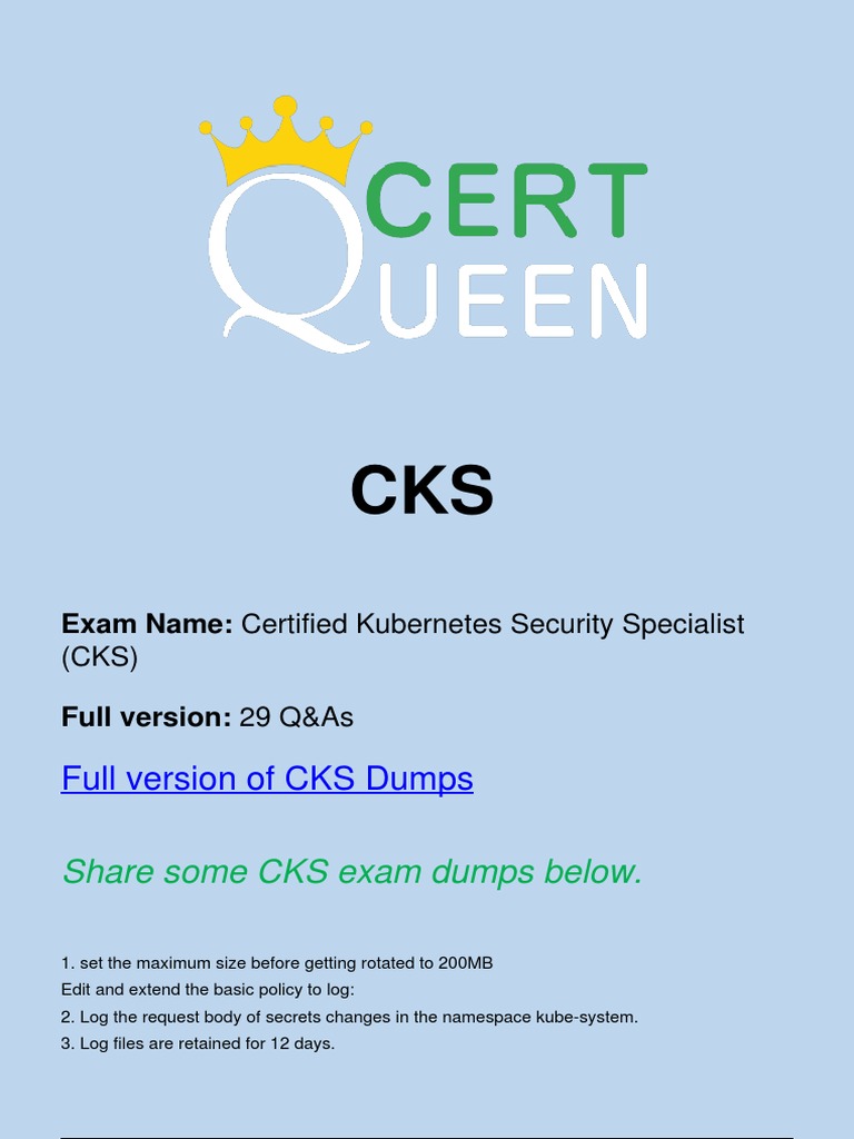 CKS Zertifizierungsantworten