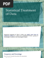 Statistical Treatment of Data