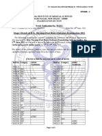 B.SC Nursing (Post Basic) RESULT-STAGE1-NET