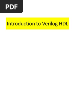 Introduction To Verilog