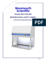 Monmouth Scientific Class II Cabinet MSC Manual