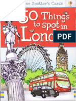 50 Things To Spot in London Usborne Cards Eng