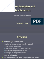 Vendor Selection and Development Vendor Selection and Development