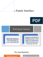 Work-Family Balance in Six Mechanisms