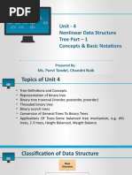 Unit - 4 Nonlinear Data Structure Tree Part - 1 Concepts & Basic Notations