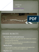 Seminar ON (Snake Robot) : Biomimetic Robots