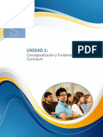 Unidad 1 - Conceptualización y Fundamentos Del Curriculum