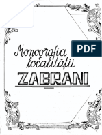 Monografia Localitatii Zabrani