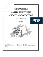 Frequently Asked Questions About Accounting: by Nonprofits
