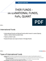 Other Funds - International Funds, Fofs, Quant: Mutual Fund Club