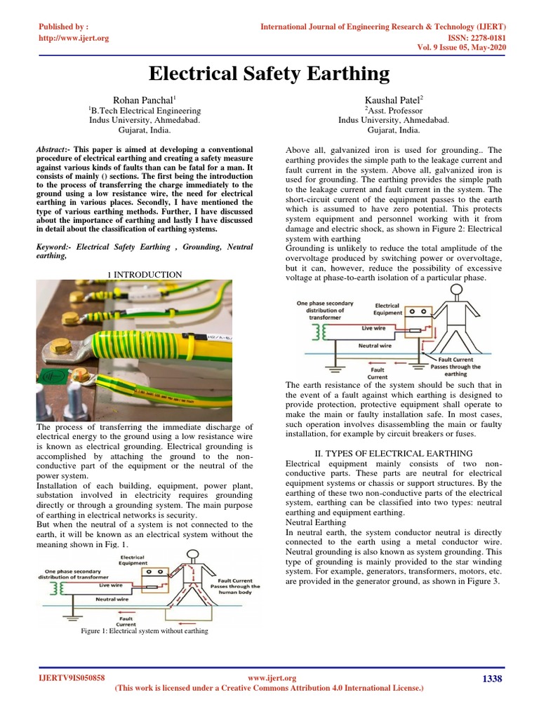 Electrical Safety Earthing | PDF | Components | Electrical Engineering