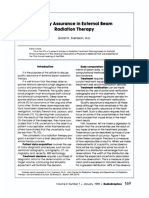 Quality Assurance in External Beam Radiation Therapy: Goran K. Svensson