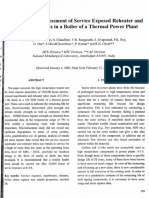 Remaining Life Assessment of Service Exposed Reheater and Superheater Tubes in A Boiler of A Thermal Power Plant