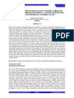 Full Paper Reducing Unemployment Rate in Nigeria Through Entrepreneurship Development