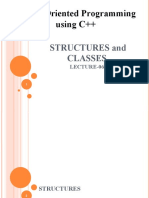 Object Oriented Programming Using C++: Structures and Classes