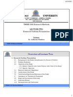 2020-21 TMME 3105 Lecture 2 - Research Problem Formulation