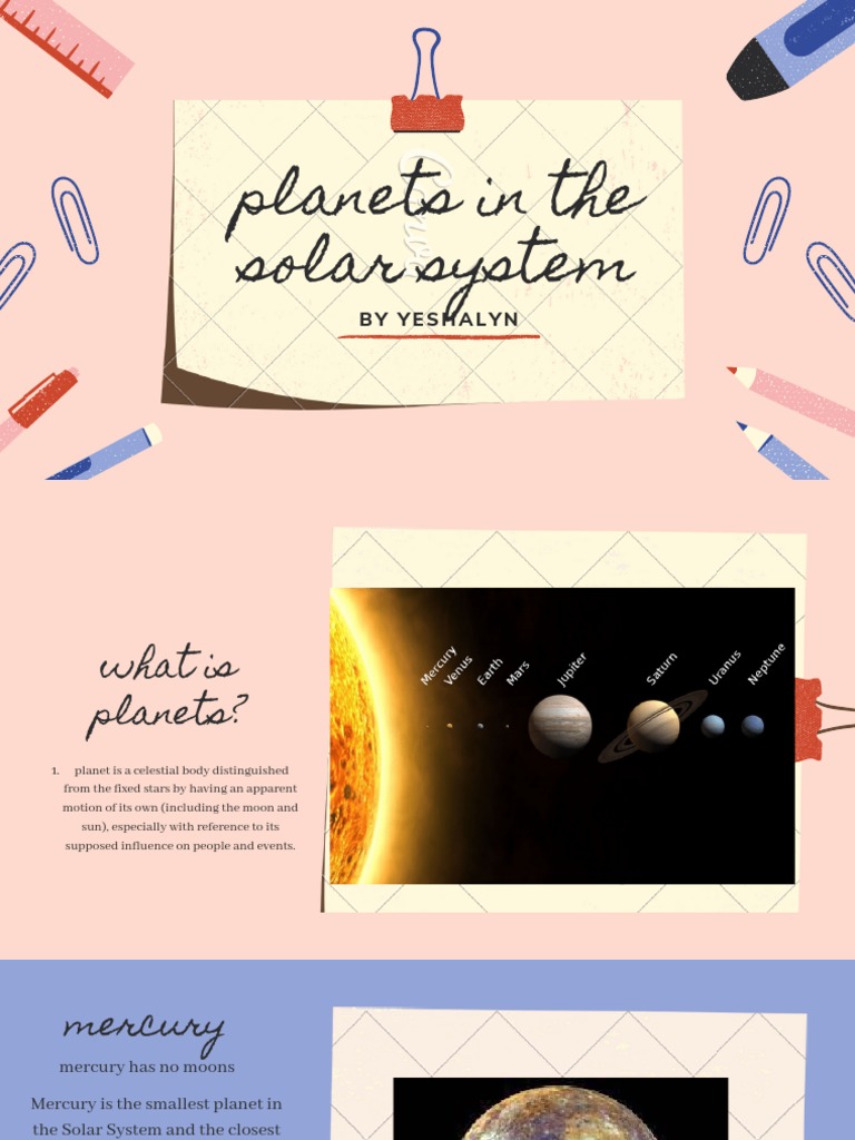 Overview of Solar System Planets | PDF | Natural Satellite | Planets