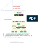 Lesson Plan of Plants (Flowering & Non-Flowering Plants) General Science Grade V Students' Learning Outcomes