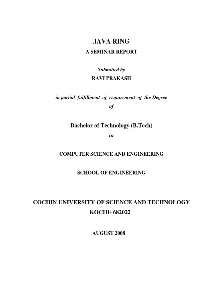 69 Ravi Praksh-Java Ring | PDF | Java Virtual Machine | Computer Data ...