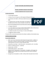 Oxygen Plant Features and Specs