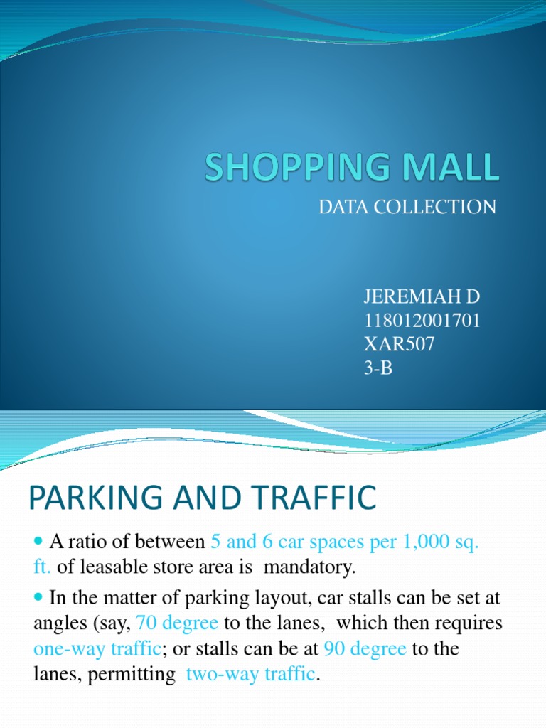 Shopping Mall Data Collection Pdf Stairs Building Engineering
